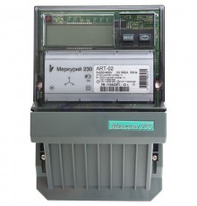 Счетчик Меркурий 230 ART-02 PQRSIN 10-100А/400В (мнтар.) ЖКИ (монт. пл.)