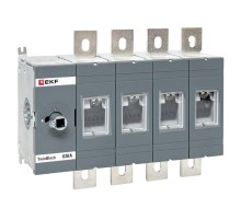 Рубильник 630A 4P без рукоятки управления TwinBlock  tb-s-630-4p  EKF