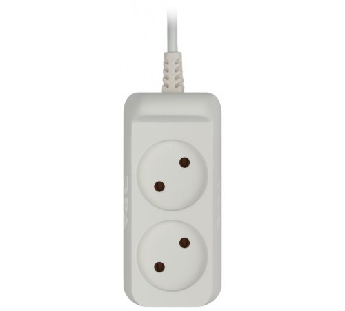 Удлинитель электрический   UX-2-5m без заземления 2 розетки 5м ШВВП 2x0,75мм2 6А  Б0038559  ЭРА