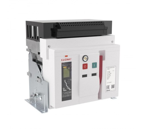 Воздушный авт. выкл. YON AGS32H 3Р 3200 А 85 кА, типоразмер M, расцепитель 3H, фикc., упр. 220 В AC, гор. подкл.  AGS32H-M3FH-6-222K  DKC