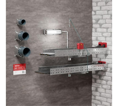 Муфта противопожарная FIREFORT CLUTCH M160 L100 мм  KM-FF-C-160-100   КМ - Профиль