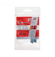 Шпилька сантехническая М6х60 (4шт) - пакет  112229  Tech-KREP