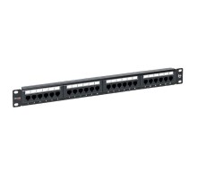 Патч-панель TERACOM PRO 19'' Cat.5E 1U неэкранированная UTP 24 порта RJ-45 Dual IDC  TRP-PPNL-5EUTP-1U24  EKF