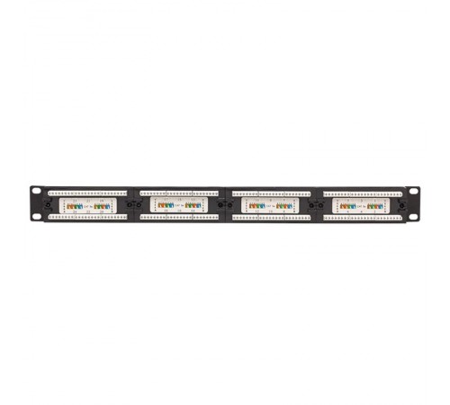 Патч-панель TERACOM PRO 19'' Cat.5E 1U неэкранированная UTP 24 порта RJ-45 Dual IDC  TRP-PPNL-5EUTP-1U24  EKF