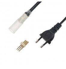 Установочный набор для дюралайта 3W 13мм (коннектор с иголкой, выпрямитель, заглушка), до 100м  124-021  NEON-NIGHT