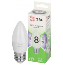 Лампа светодиодная  GREEN LINE LED B35-8W-865-E27 GL E27 8 Вт свеча холодный свет  Б0067136  ЭРА