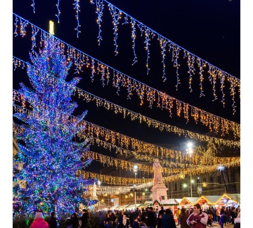 Светодиодная гирлянда ARD-EDGE-PRO-5600x900-WHITE-240LED-FLASH WARM (230V, 15W)  026038  Arlight