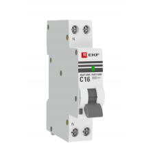 Выключатель автоматический дифференциального тока АВДТ-63М 1п+N 10А C 30мА тип AС (1 мод) PROxima (электронный,)  DA63M-10-30  EKF