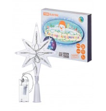 Декоративный элемент на ёлку светодиодный "Звезда" 9LED, 20см, мультиколор, 2хAA ,  SQ0361-0066  TDM ELECTRIC