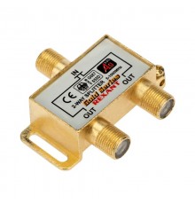 ДЕЛИТЕЛЬ  ТВ "краб" x 2 + 3шт. F   "BOX"  5-1000 МГц  "GOLD"   05-6101-1  REXANT