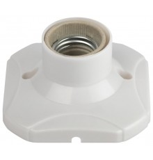 Патрон-основание  Е27 керамический белый  Б0069218  ЭРА