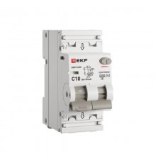 Автоматический выключатель дифференциального тока АВДТ-63N 1P+N 10А 30мА характеристика C тип AC электронный 6кА PROXIMA  D63N26E10C30  EKF