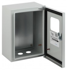 Щит с монтажной панелью металлический ЩМПг (окно)-00 IP54 (290х220х175) SIMPLE  Б0041659  ЭРА