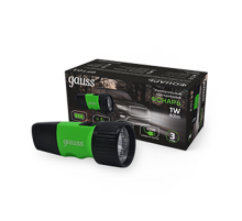 Фонарь ручной GFL103 1W 40lm NI-MH 250mAh LED 1/12/72  GF103  Gauss