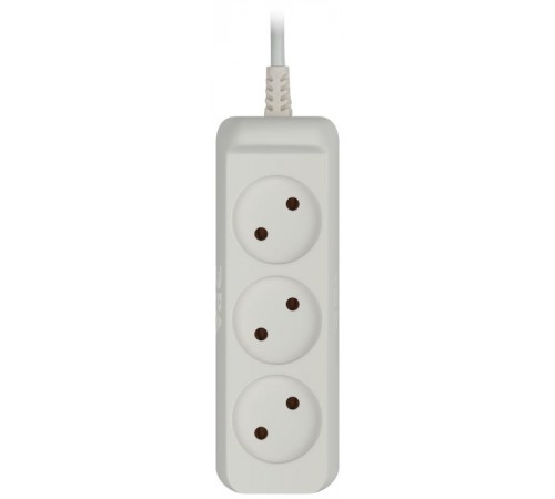 Удлинитель UX-3-1,5m без заземл., 1300Вт, 3гн, 1,5м  Б0035747  ЭРА