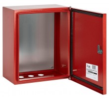  Щит с монтажной панелью металлический КРАСНЫЙ ЩМПг-03 IP54 (360х300х175) SIMPLE  Б0047701  ЭРА