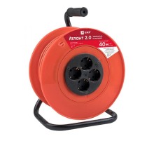 Удлинитель на катушке "Атлант 2.0" 4 гнезда 40м с заземлением  ПВС 3*1,0  10А/2,2кВт PROxima  UKA02-10-310-4-40  EKF