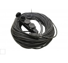 Удлинитель-шнур силовой каучук УШз16-103 IP44 3 гнезда с/з, 50м КГ 3х1,5  SQ1302-0350  TDM