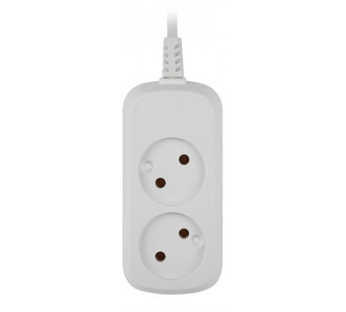 Удлинитель электрический ЭРА UDL-10-215 Greenline 2 розетки без заземления 1,5м ПВС 2x0.75мм2   Б0065055  ЭРА