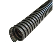 Металлорукав в ПВХ изоляции МРПИ НГ 22 (50 м/уп.) черный с протяжкой  zeta44406  ГОФРОМАТИК
