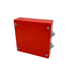 Коробка распределительная огнестойкая КРОПС, IP41, 130х130х40 мм, для кабелей до 6 мм2, 6 клемм  FRJB-KM-ST2-6-06-КРОПС-IP41  КМ-Профиль