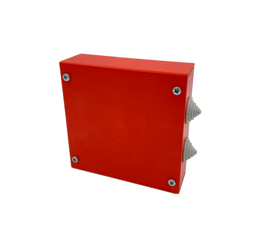 Коробка распределительная огнестойкая КРОПС, IP41, 130х130х40 мм, для кабелей до 6 мм2, 6 клемм  FRJB-KM-ST2-6-06-КРОПС-IP41  КМ-Профиль