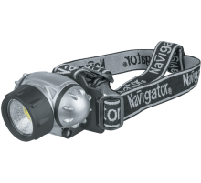 Фонарь налобный NPT-H14-3AAA 3 реж.1 COB LEDx1Вт,блист.  61437  Navigator