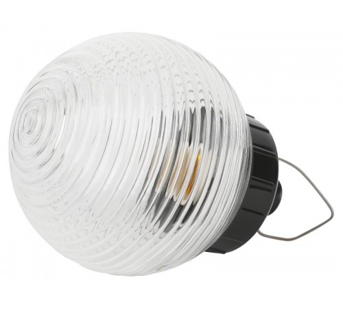 Светильник пылевлагозащищенный под лампу для ЖКХ НСП 01-60-003 подвесной Гранат стекло IP20 E27 max 60Вт D150 шар  Б0052013  ЭРА