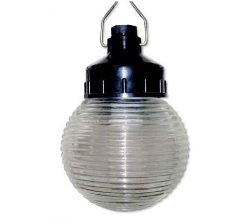 Светильник пылевлагозащищенный под лампу для ЖКХ НСП 01-60-003 подвесной Гранат стекло IP20 E27 max 60Вт D150 шар  Б0052013  ЭРА