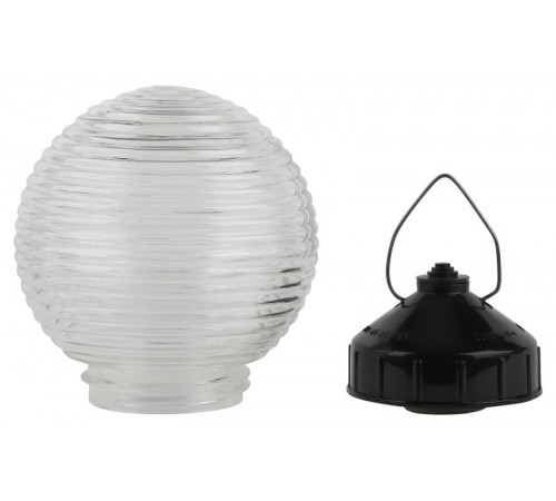 Светильник пылевлагозащищенный под лампу для ЖКХ НСП 01-60-003 подвесной Гранат стекло IP20 E27 max 60Вт D150 шар  Б0052013  ЭРА