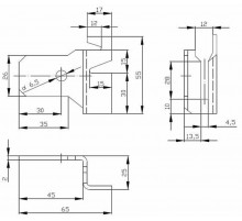 Держатель шины заземления К188У2  zeta50110  ГОФРОМАТИК