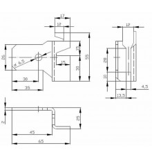 Держатель шины заземления К188У2  zeta50110  ГОФРОМАТИК