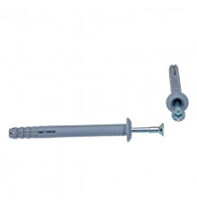 Дюбель-гвоздь грибовидный бортик, полипропилен 6х60мм, пакет (100 шт/уп)  KR-01-3621-013  Kranz