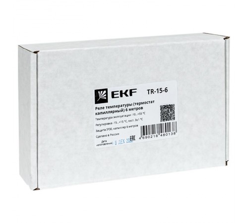 Реле температуры (термостат капиллярный) 6 метров TR-15-6  TR-15-6  EKF