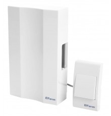 Звонок с кнопкой электромеханический проводной, 230V белый, DB-101  41504  FERON