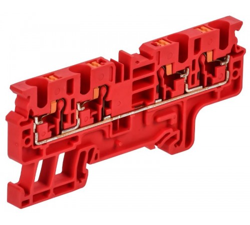 ARMAFIX Клемма пруж. Push In CP-MC 4 выв. 4мм2 красная  AF-CT22-00-4-K04-004  IEK
