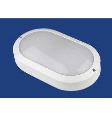 Светильник светодиодный пылевлагозащищенный для ЖКХ ULW-K12A 10W/5000K IP54 WHITE овал 5000K 1200Лм белый пр-во РФ  UL-00005456  Uniel