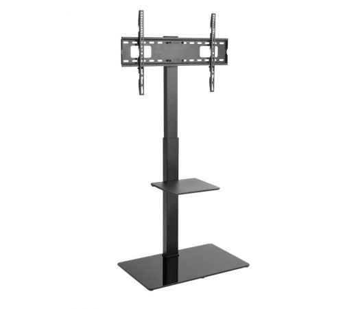 Напольная стойка с кронштейном для телевизора 37"-70" дюймов REXANT с дополнительной полкой для медиаоборудования серия Profi 38-0318  REXANT