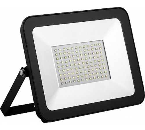 Прожектор светодиодный SFL90-100 2835SMD 100W 6400K AC220V/50Hz IP65, черный в компактном корпусе 255*35*180 мм  55068  SAFFIT