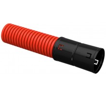 Труба гофр. двустенная ПНД d=75мм красная (50м)  CTG12-075-K04-050-R  IEK