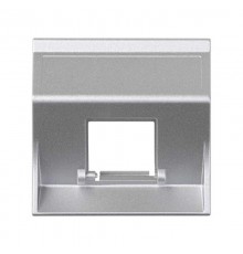 Simon CIMA 500 Адаптер для 1 шт RJ-45 CJ545.., CJ645.., CJ6A45F + MD67, наклон, 50х50мм, 500CIMA, алюминий  50000181-033  Simon