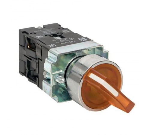 Переключатель BD21 2P c желтой подстветкой 24В NO PROxima  xb2-bk21-y-24  EKF