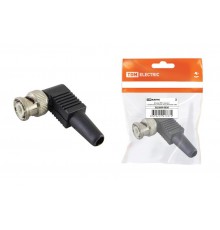 Штекер BNC под винт с колпачком угловой, инд. упаковка  SQ1809-0036  TDM