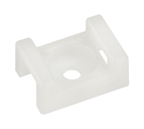 Площадка для крепления стяжки (ПС-2) 22x16 мм, белая, упаковка 10 шт.  07-2102-10  REXANT