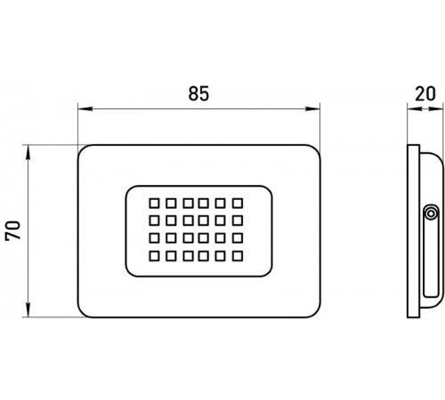 Прожектор светодиодный LPR-023-0-40K-010 10Вт 4000K 800Лм 81х75х21,5  Б0052029  ЭРА