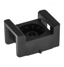 Площадка под стяжку для прямого монтажа 22x16мм, черная (100 шт/уп)  07-2111  REXANT