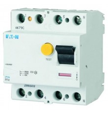 Выключатель дифференциальный (УЗО) 4 полюса PF4-63/4/03 тип АС 4.5 кА  293178  EATON