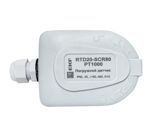 Ввинчиваемый датчик температуры 80 мм  RTD20-SCR80-PT1000  EKF