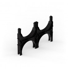 Кластер для двустенных труб d160 мм, двойной, двухсторонний (43 шт/кор)  PR13.02573  Промрукав