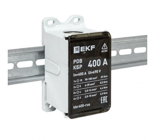 Клеммный блок распределительный КБР 400A  kbr400-rus EKF